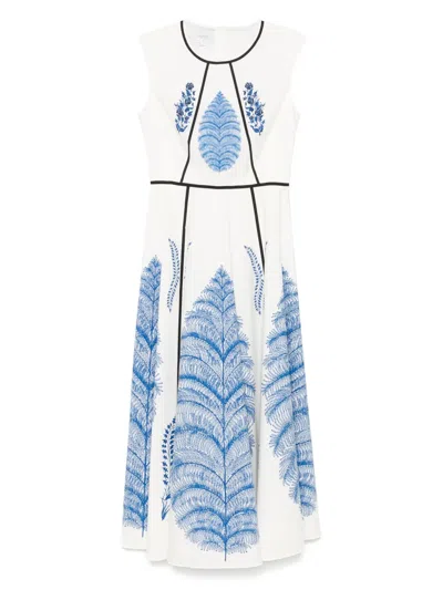 GIAMBATTISTA VALLI FORAL-PRINT MIDI DRESS
