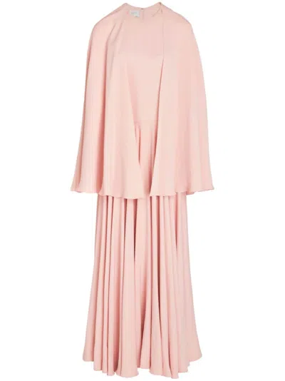 GIAMBATTISTA VALLI PLEATED CAPE DRESS