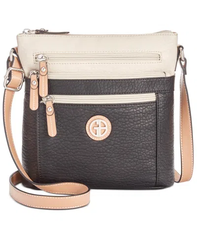 GIANI BERNINI COLORBLOCK PEBBLE CROSSBODY, EXCLUSIVELY AT MACY'S