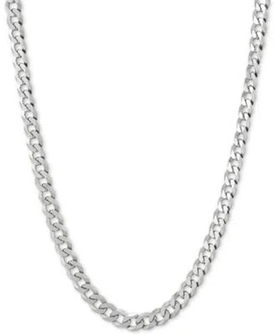 GIANI BERNINI FLAT CURB LINK CHAIN NECKLACE 18 24 IN STERLING SILVER OR 18K GOLD PLATED SILVER SILVER