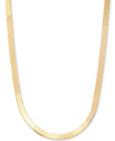 GIANI BERNINI HERRINGBONE CHAIN NECKLACE 18 20 IN 18K GOLD OVER SILVER STERLING SILVER