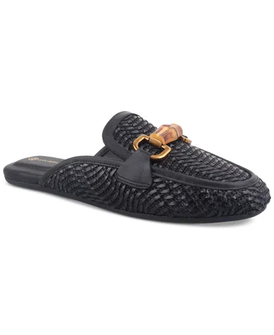 GIANI BERNINI WOMEN'S KAYDA RAFFIA WOVEN SLIP ON MULES, CREATED FOR MACY'S