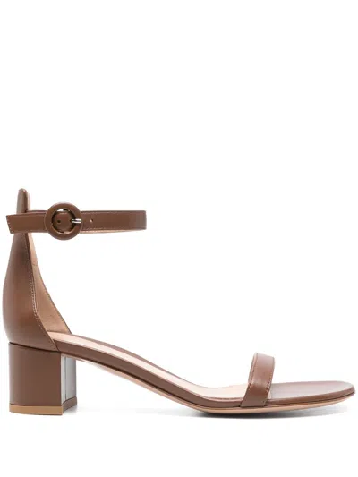 GIANVITO ROSSI 45MM LEATHER SANDALS
