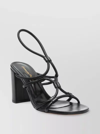 GIANVITO ROSSI 85MM STRAPPY BLOCK HEEL SANDALS