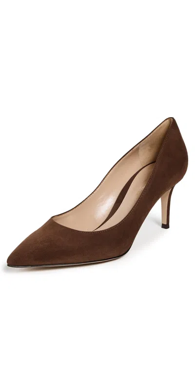 GIANVITO ROSSI GIANVITO 70 CAMOSCIO HEELS BROWN