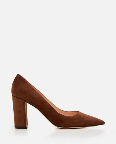 GIANVITO ROSSI PIPER PUMP 85 SUEDE
