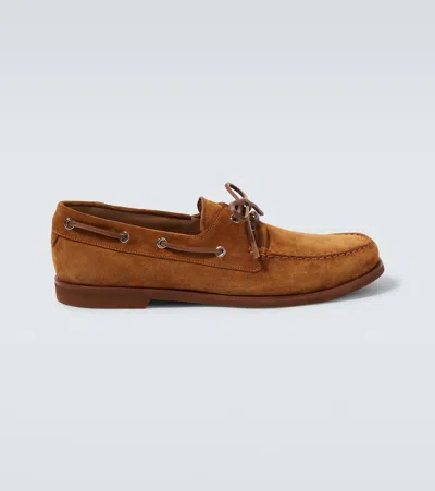 GIANVITO ROSSI VANDÉ SUEDE BOAT SHOES