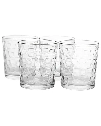 GIBSON HOME DNU GIBSON HOME GREAT FOUNDATIONS 4PC DOUBLE OLD-FASHIONED GLASS SET