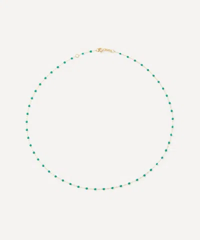 GIGI CLOZEAU GIGI CLOZEAU 18CT GOLD CLASSIC GIGI RESIN BEAD NECKLACE