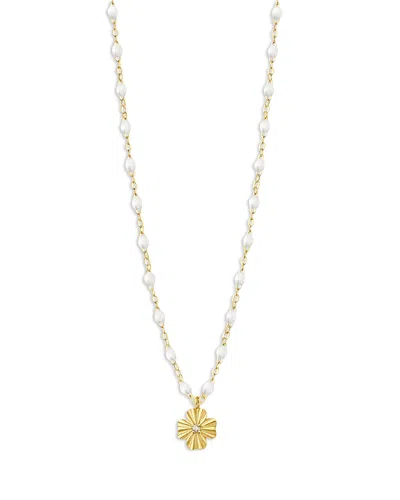 GIGI CLOZEAU 18K YELLOW GOLD CLASSIC GIGI CLOVER LUMIERE NECKLACE, 16.5