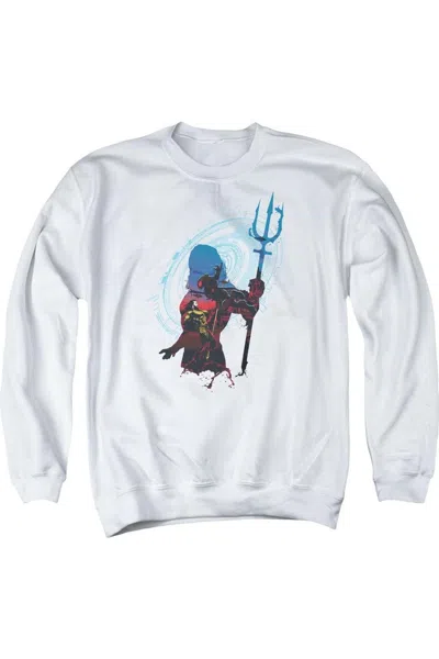 GILDAN AQUAMAN MOVIE SILHOUETTE ADULT CREWNECK SWEATSHIRT