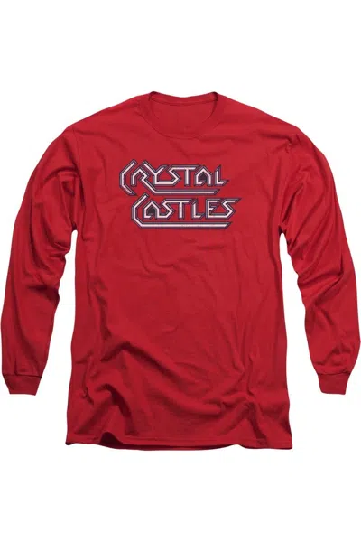 GILDAN ATARI CRYSTAL CASTLES LOGO LONG SLEEVE ADULT TEE / T-SHIRT