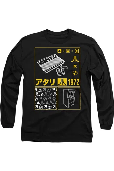 GILDAN ATARI KANJI SQUARES LONG SLEEVE ADULT TEE / T-SHIRT