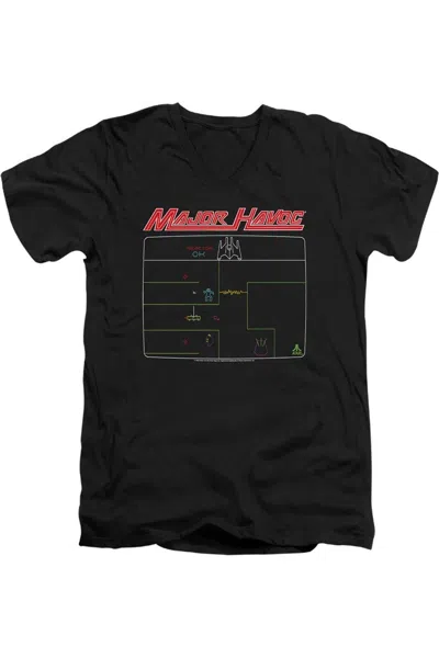 GILDAN ATARI MAJOR HAVOC SCREEN SHORT SLEEVE ADULT V NECK PREMIUM COTTON TEE / T-SHIRT
