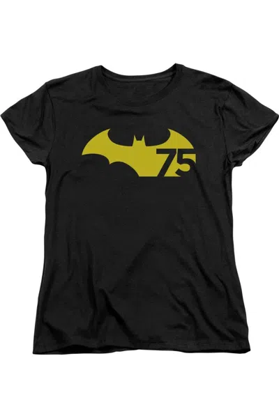 GILDAN BATMAN 75 LOGO 2 SHORT SLEEVE WOMENS TEE / T-SHIRT