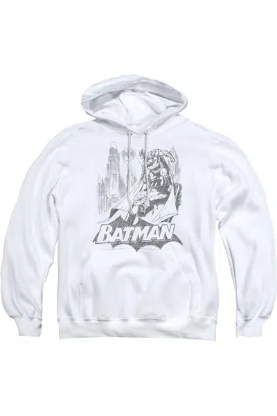 GILDAN BATMAN BAT SKETCH ADULT PULL OVER HOODIE / HOODED SWEATSHIRT