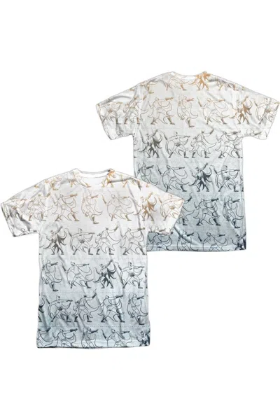 GILDAN BATMAN BATARANG PATTERN SHORT SLEEVE ADULT POLY CREW TEE / T-SHIRT