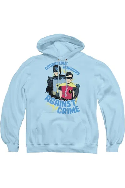 GILDAN BATMAN CLASSIC TV COURAGEOUS WARRIORS ADULT PULL OVER HOODIE / HOODED SWEATSHIRT