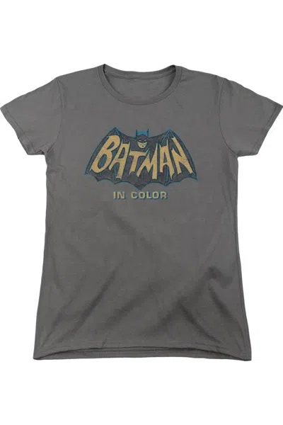 GILDAN BATMAN CLASSIC TV IN COLOR SHORT SLEEVE WOMENS TEE / T-SHIRT