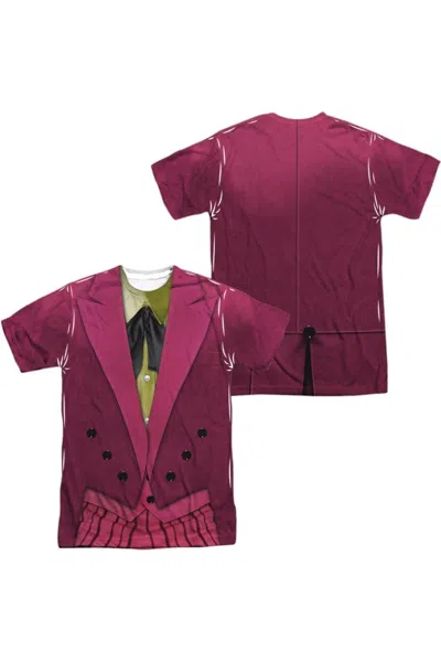 GILDAN BATMAN CLASSIC TV JOKER UNIFORM (FRONT/BACK PRINT) SHORT SLEEVE ADULT POLY CREW TEE / T-SHIRT