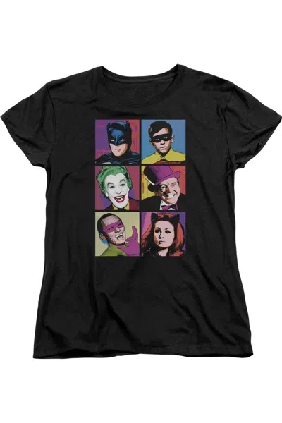 GILDAN BATMAN CLASSIC TV POP CAST SHORT SLEEVE WOMENS TEE / T-SHIRT