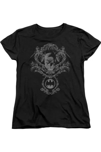 GILDAN BATMAN DARK KNIGHT HERALDRY SHORT SLEEVE WOMENS TEE / T-SHIRT