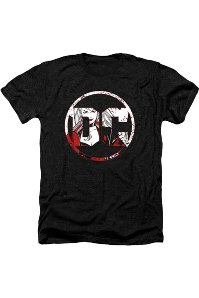 GILDAN BATMAN DC COMICS LOGO HARLEY ADULT HEATHER TEE / T-SHIRT