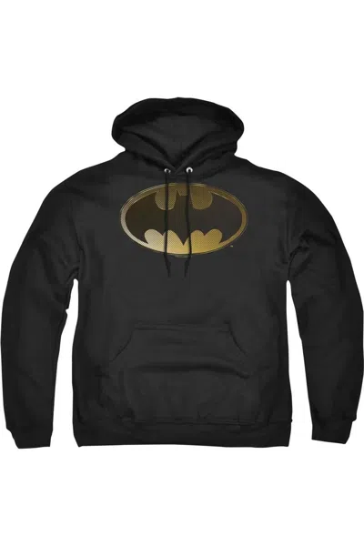 GILDAN BATMAN HALFTONE BAT ADULT PULL OVER HOODIE / HOODED SWEATSHIRT