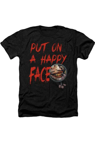 GILDAN BATMAN HAPPY FACE ADULT HEATHER TEE / T-SHIRT