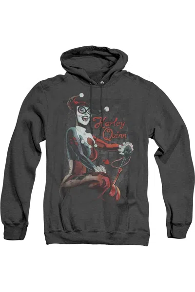 GILDAN BATMAN LAUGH IT UP ADULT HEATHER HOODIE / HOODED SWEATSHIRT