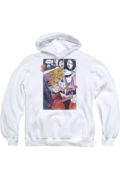 GILDAN BATMAN LOVES WACKY FURY ADULT PULL OVER HOODIE / HOODED SWEATSHIRT