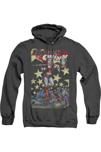 GILDAN BATMAN QUINN ONE ADULT HEATHER HOODIE / HOODED SWEATSHIRT