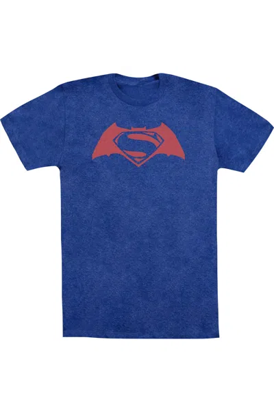 GILDAN BATMAN V SUPERMAN SIMPLE LOGO ADULT HEATHER TEE / T-SHIRT