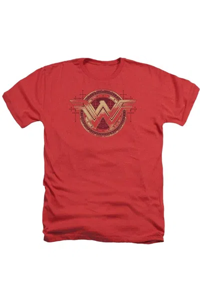 GILDAN BATMAN V SUPERMAN WONDER WOMAN SHIELD ADULT HEATHER TEE / T-SHIRT