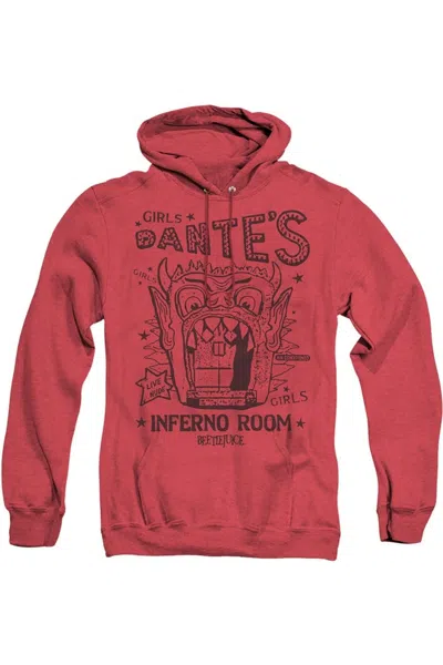 GILDAN BEETLEJUICE DANTES INFERNO ROOM ADULT HEATHER HOODIE / HOODED SWEATSHIRT