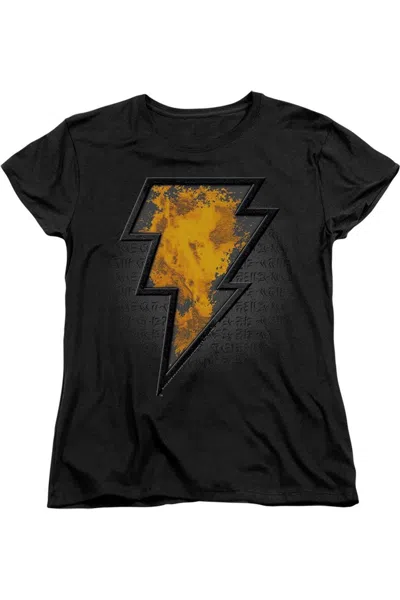 GILDAN BLACK ADAM BLACK ADAM BEVELED EMBLEM SHORT SLEEVE WOMEN´S TEE / T-SHIRT