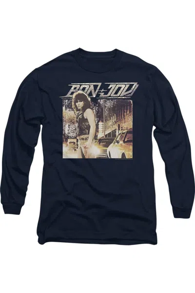 GILDAN BON JOVI RUNAWAY JON LONG SLEEVE ADULT TEE / T-SHIRT