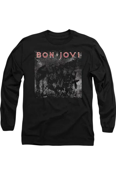 GILDAN BON JOVI SLIPPERY COVER LONG SLEEVE ADULT TEE / T-SHIRT