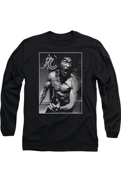 GILDAN BRUCE LEE FOCUSED RAGE LONG SLEEVE ADULT TEE / T-SHIRT
