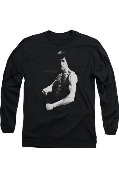GILDAN BRUCE LEE STANCE LONG SLEEVE ADULT TEE / T-SHIRT