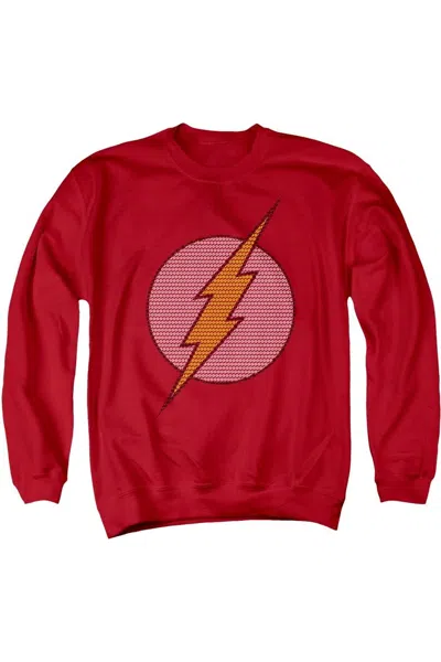 GILDAN DC COMICS FLASH FLASH LITTLE LOGOS ADULT CREWNECK SWEATSHIRT