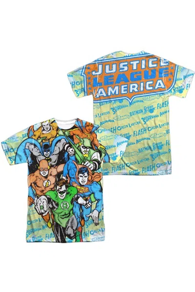 GILDAN DC COMICS FOLLOW THE LEADER (FRONT/BACK PRINT) SHORT SLEEVE ADULT POLY CREW TEE / T-SHIRT