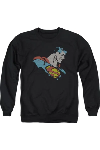 GILDAN DC COMICS LITE BRITE SUPERMAN ADULT CREWNECK SWEATSHIRT