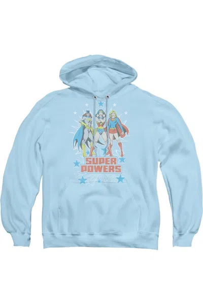 GILDAN DC COMICS SUPER POWERS X3 ADULT PULL OVER HOODIE / HOODED SWEATSHIRT