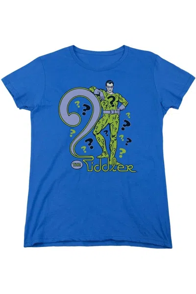 GILDAN DC COMICS THE RIDDLER SHORT SLEEVE WOMENS TEE / T-SHIRT