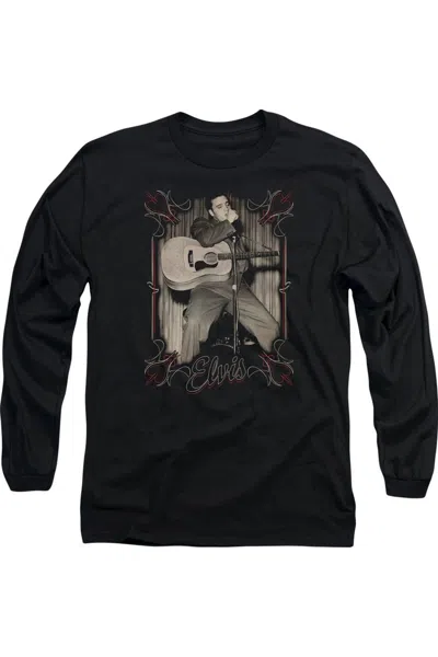 GILDAN ELVIS PRESLEY ELVIS PINSTRIPES LONG SLEEVE ADULT TEE / T-SHIRT