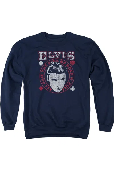 GILDAN ELVIS PRESLEY HAIL THE KING ADULT CREWNECK SWEATSHIRT