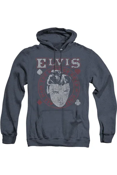 GILDAN ELVIS PRESLEY HAIL THE KING ADULT HEATHER HOODIE
