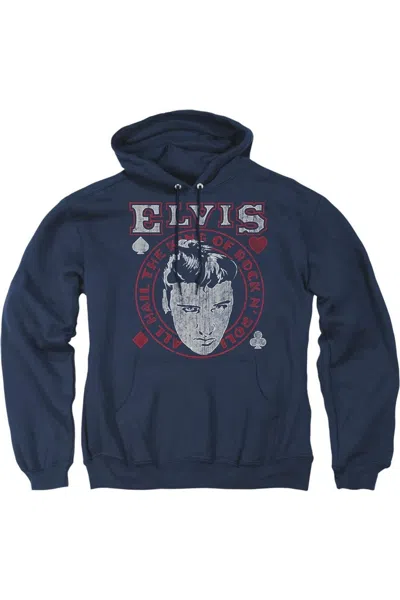 GILDAN ELVIS PRESLEY HAIL THE KING ADULT PULL OVER HOODIE