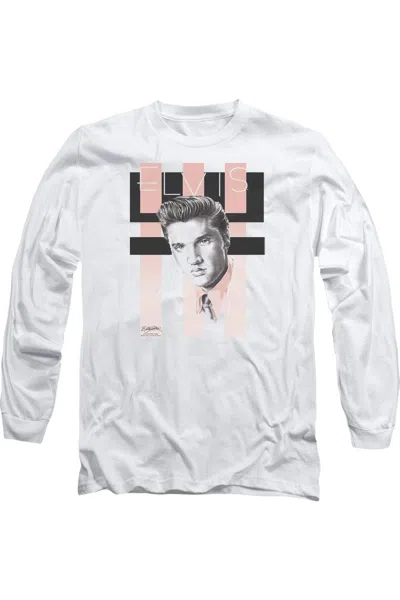 GILDAN ELVIS PRESLEY RETRO LONG SLEEVE ADULT TEE / T-SHIRT